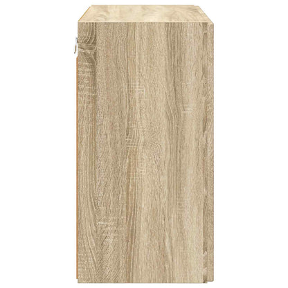 vidaXL TV Wall Cabinet 59.5 x 31 x 60 cm Sonoma Oak Engineered Wood
