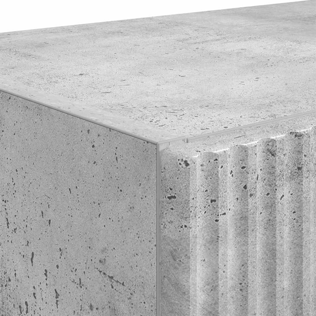 vidaXL TV Wall Cabinet Concrete Grey 59.5 x 31 x 60 cm Engineered Wood