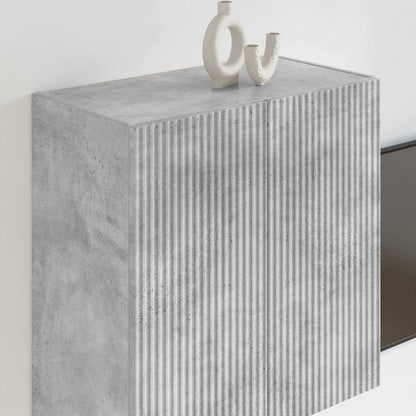vidaXL TV Wall Cabinet Concrete Grey 59.5 x 31 x 60 cm Engineered Wood