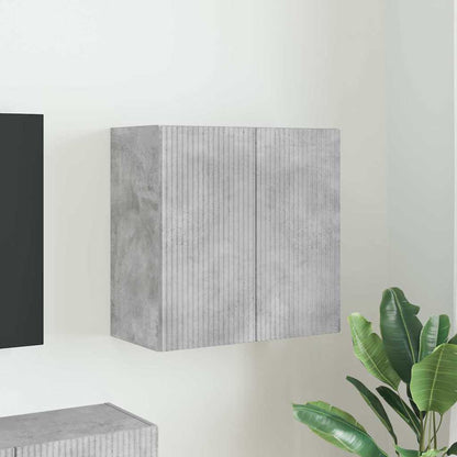 vidaXL TV Wall Cabinet Concrete Grey 59.5 x 31 x 60 cm Engineered Wood