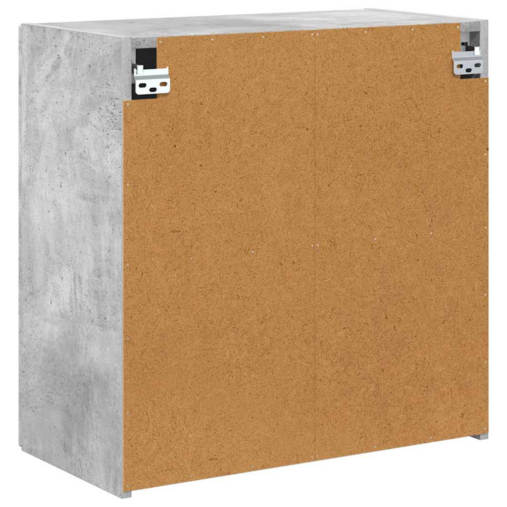 vidaXL TV Wall Cabinet Concrete Grey 59.5 x 31 x 60 cm Engineered Wood