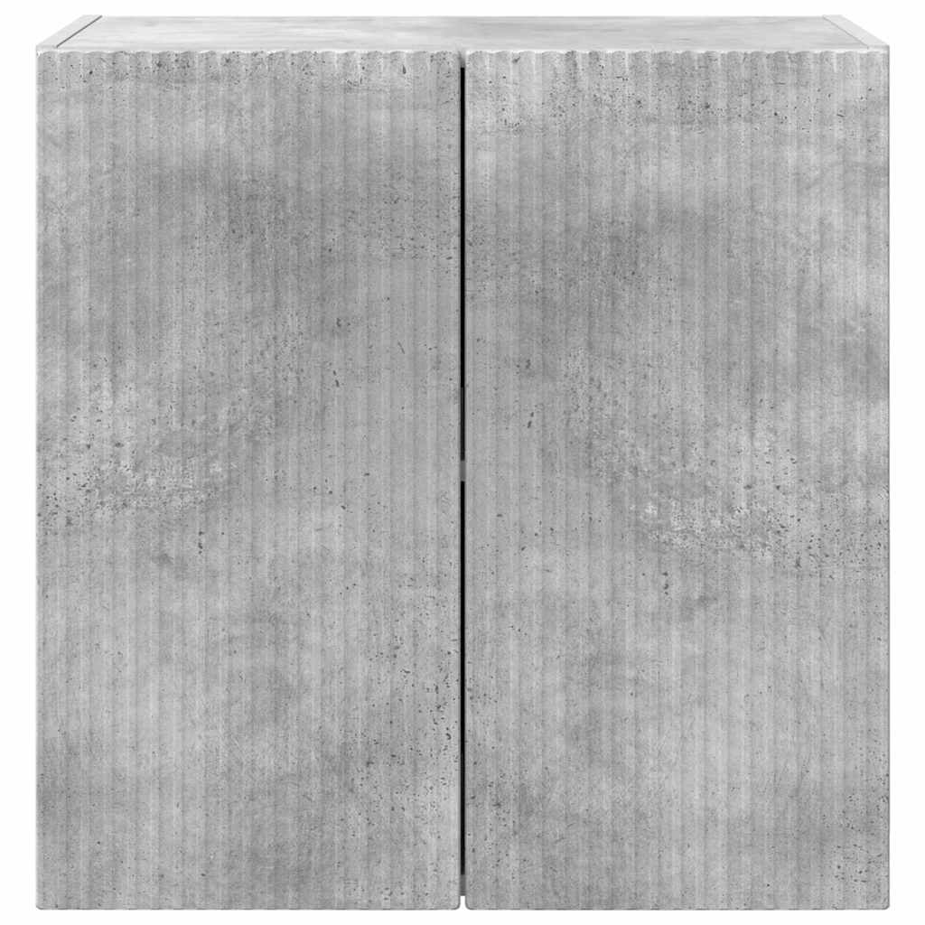 vidaXL TV Wall Cabinet Concrete Grey 59.5 x 31 x 60 cm Engineered Wood
