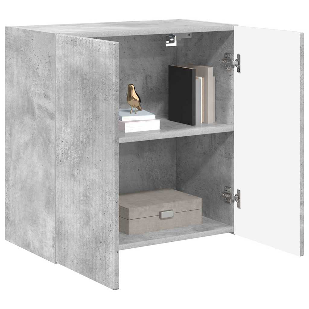 vidaXL TV Wall Cabinet Concrete Grey 59.5 x 31 x 60 cm Engineered Wood