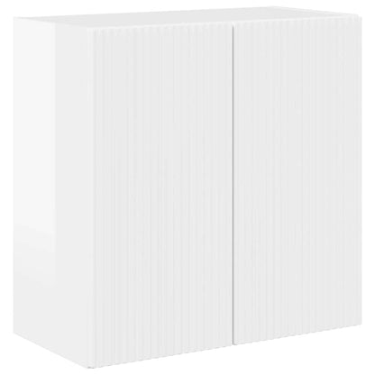 vidaXL TV Wall Cabinet Wall-mounted High Gloss White 59.5 x 31 x 60 cm