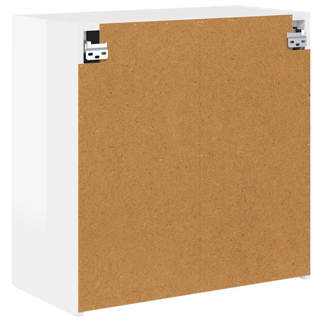vidaXL TV Wall Cabinet Wall-mounted High Gloss White 59.5 x 31 x 60 cm