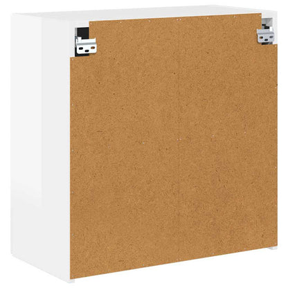 vidaXL TV Wall Cabinet Wall-mounted High Gloss White 59.5 x 31 x 60 cm