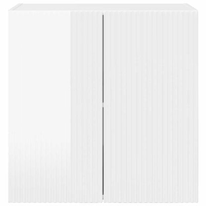 vidaXL TV Wall Cabinet Wall-mounted High Gloss White 59.5 x 31 x 60 cm
