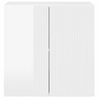 vidaXL TV Wall Cabinet 59.5 x 31 x 60 cm High Gloss White