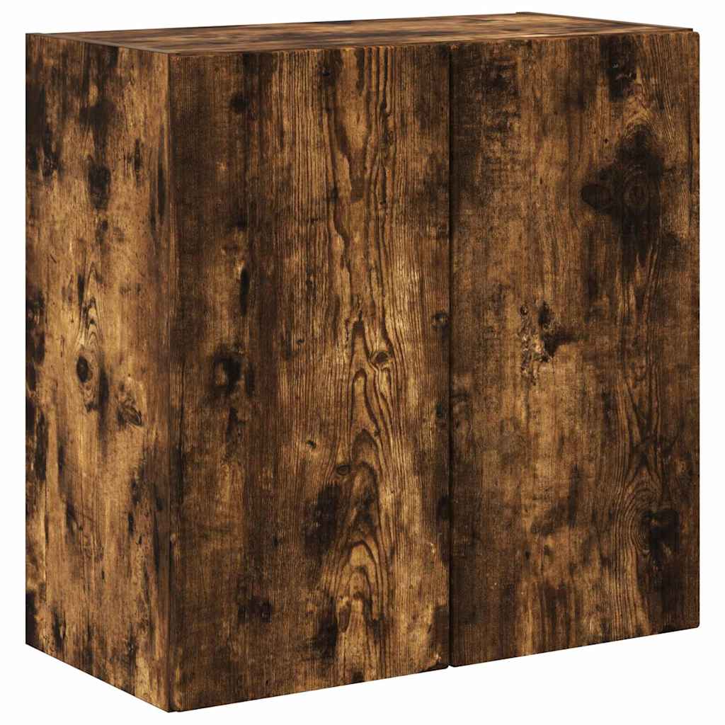 vidaXL TV Wall Cabinet Smoked Oak 59.5 x 31 x 60 cm Engineered Wood