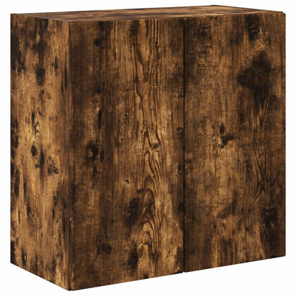 vidaXL TV Wall Cabinet 59.5 x 31 x 60 cm Smoked Oak Engineered Wood