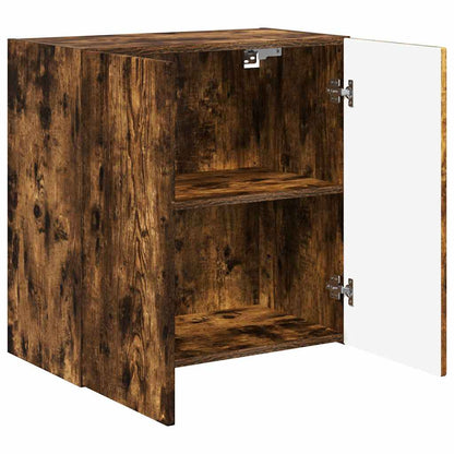 vidaXL TV Wall Cabinet Smoked Oak 59.5 x 31 x 60 cm Engineered Wood