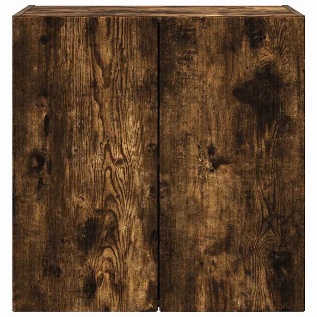 vidaXL TV Wall Cabinet Smoked Oak 59.5 x 31 x 60 cm Engineered Wood