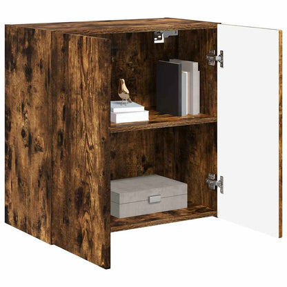vidaXL TV Wall Cabinet Smoked Oak 59.5 x 31 x 60 cm Engineered Wood