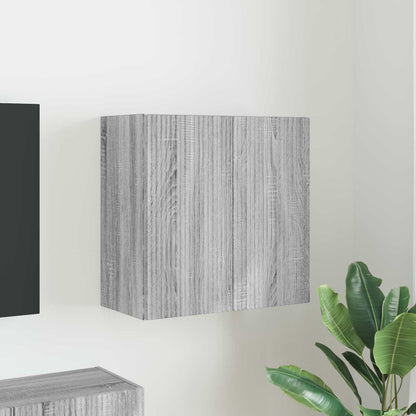 vidaXL TV Wall Cabinet 59.5 x 31 x 60 cm Grey Sonoma Engineered Wood