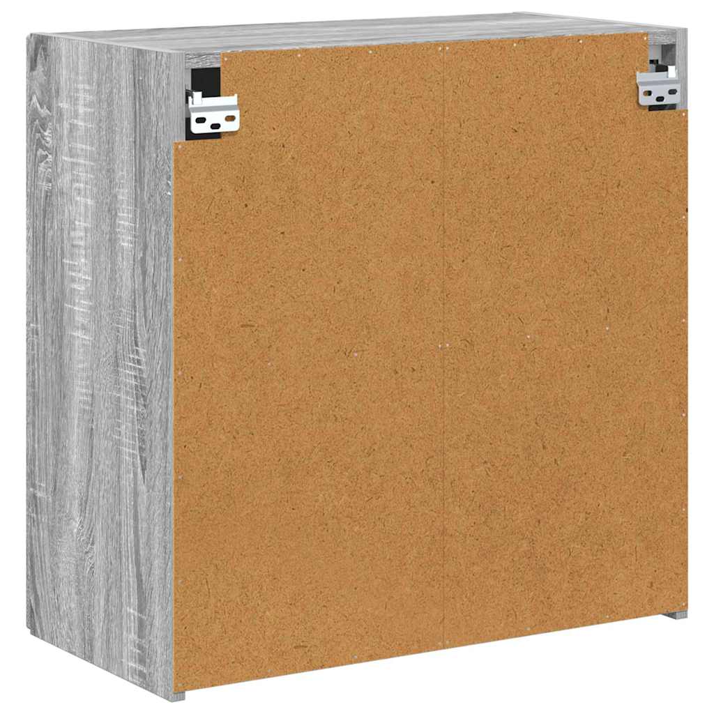 vidaXL TV Wall Cabinet Grey Sonoma 59.5 x 31 x 60 cm Engineered Wood