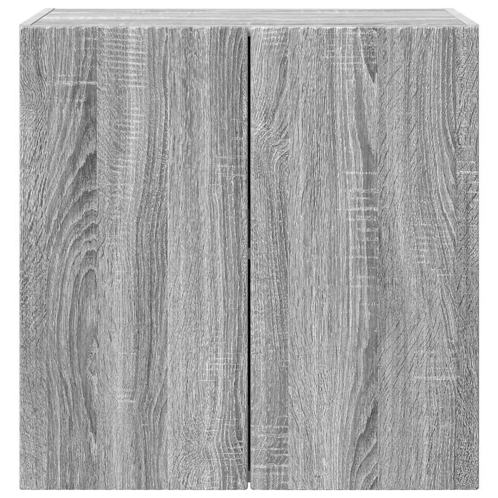 vidaXL TV Wall Cabinet Grey Sonoma 59.5 x 31 x 60 cm Engineered Wood