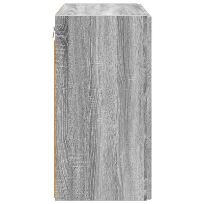 vidaXL TV Wall Cabinet 59.5 x 31 x 60 cm Grey Sonoma Engineered Wood