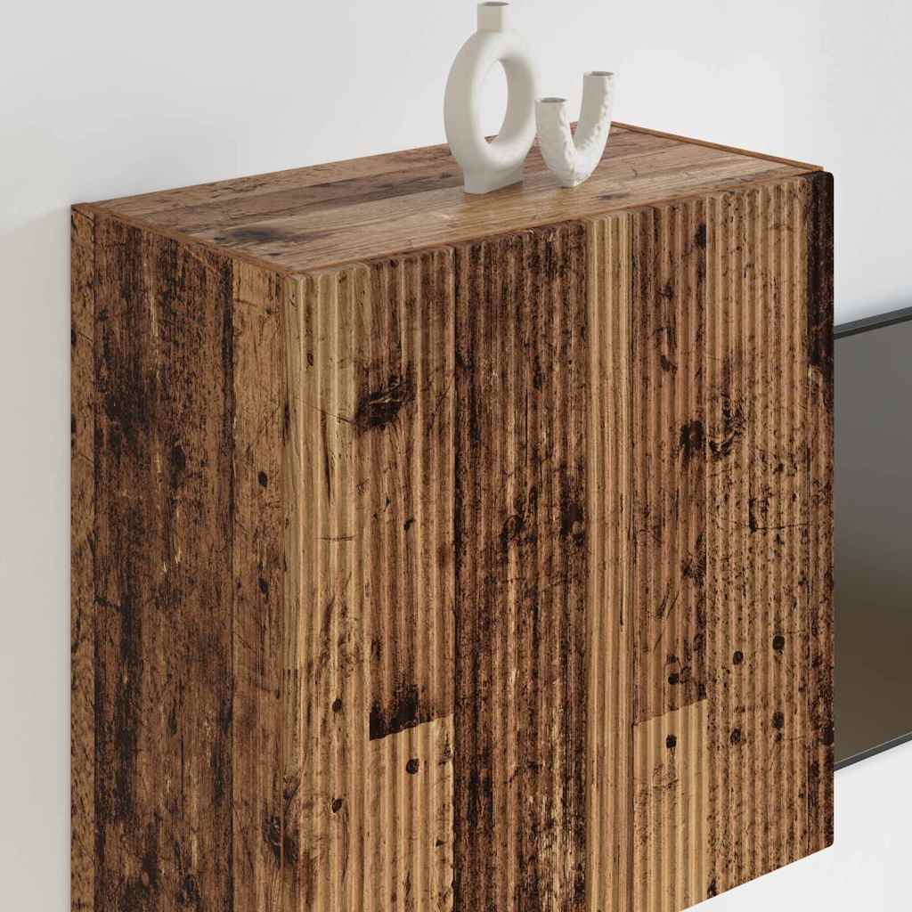 vidaXL TV Wall Cabinet Old Wood 59.5 x 31 x 60 cm Engineered Wood