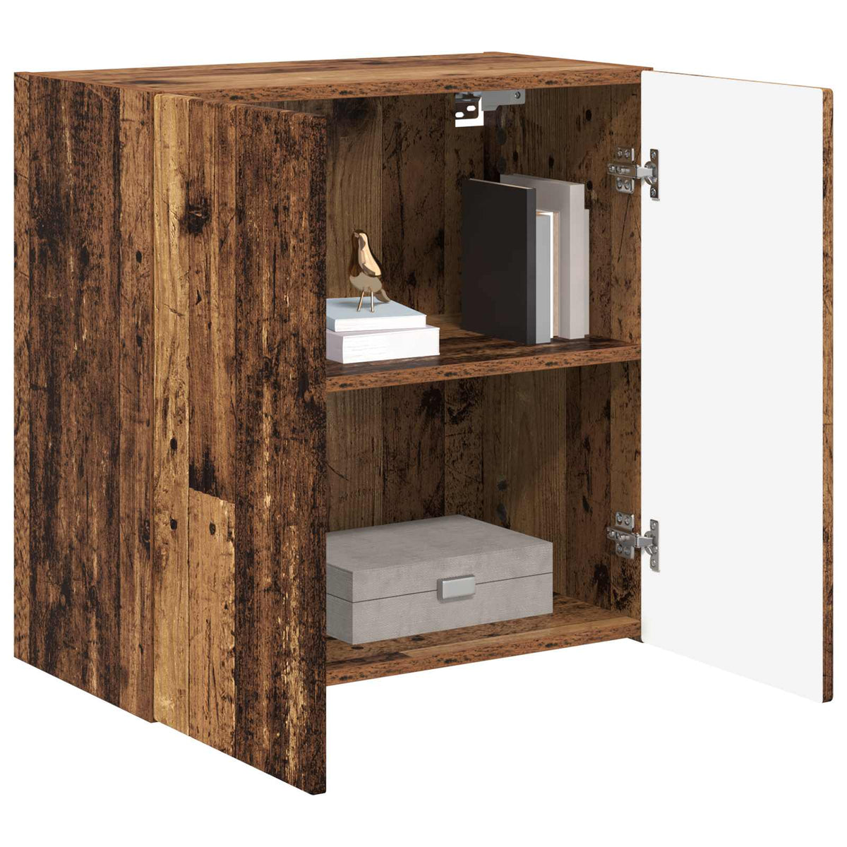 vidaXL TV Wall Cabinet 59.5 x 31 x 60 cm Old Wood Engineered Wood