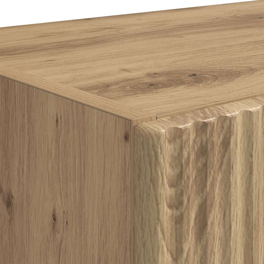 vidaXL TV Wall Cabinet Artisan Oak 59.5 x 31 x 60 cm Engineered Wood