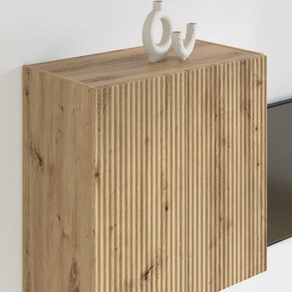 vidaXL TV Wall Cabinet Artisan Oak 59.5 x 31 x 60 cm Engineered Wood
