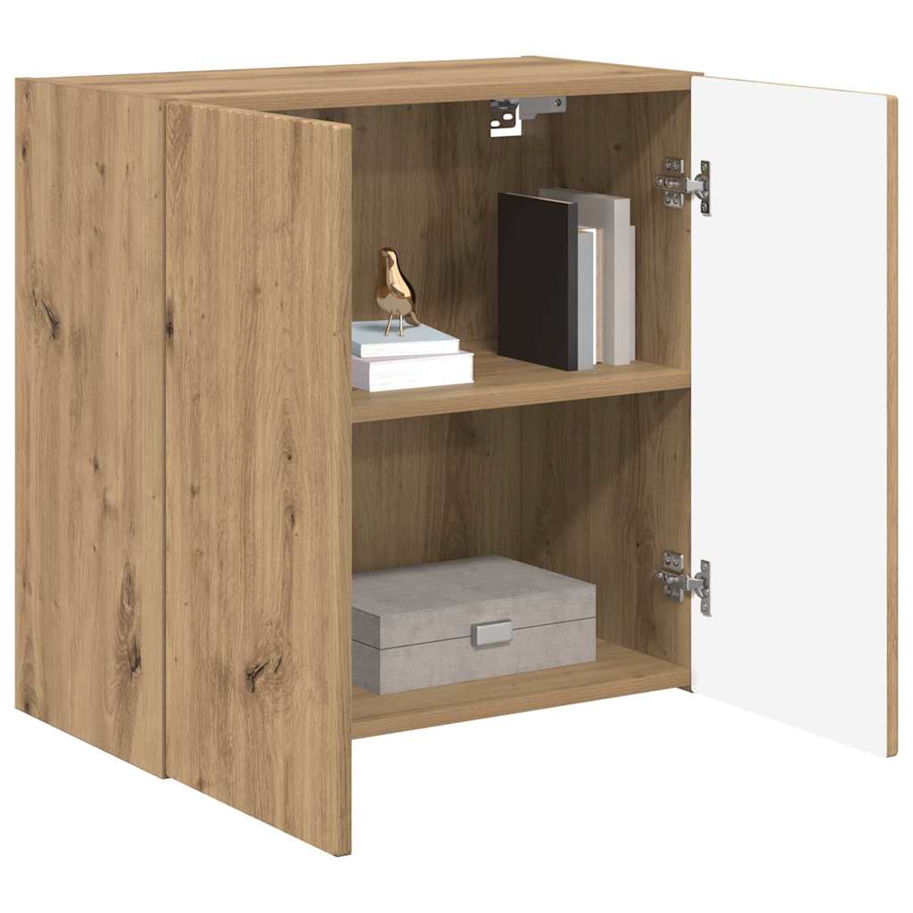 vidaXL TV Wall Cabinet Artisan Oak 59.5 x 31 x 60 cm Engineered Wood