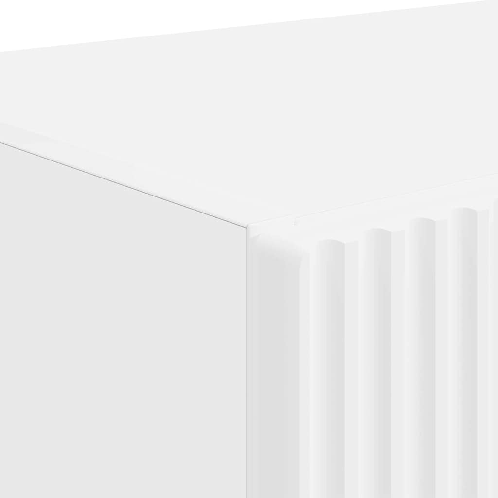 vidaXL TV Wall Cabinet White 59.5 x 31 x 80 cm Engineered Wood