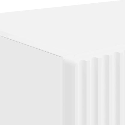 vidaXL TV Wall Cabinet White 59.5 x 31 x 80 cm Engineered Wood