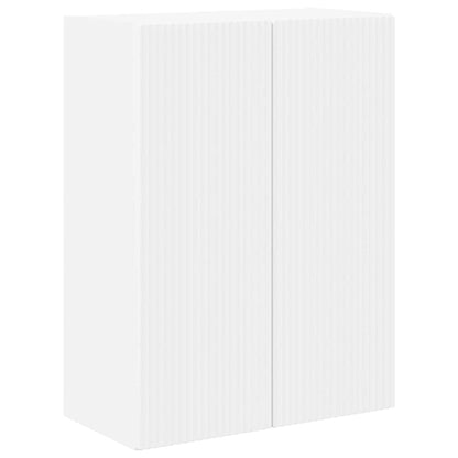 vidaXL TV Wall Cabinet White 59.5 x 31 x 80 cm Engineered Wood