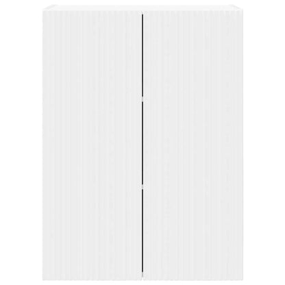 vidaXL TV Wall Cabinet White 59.5 x 31 x 80 cm Engineered Wood