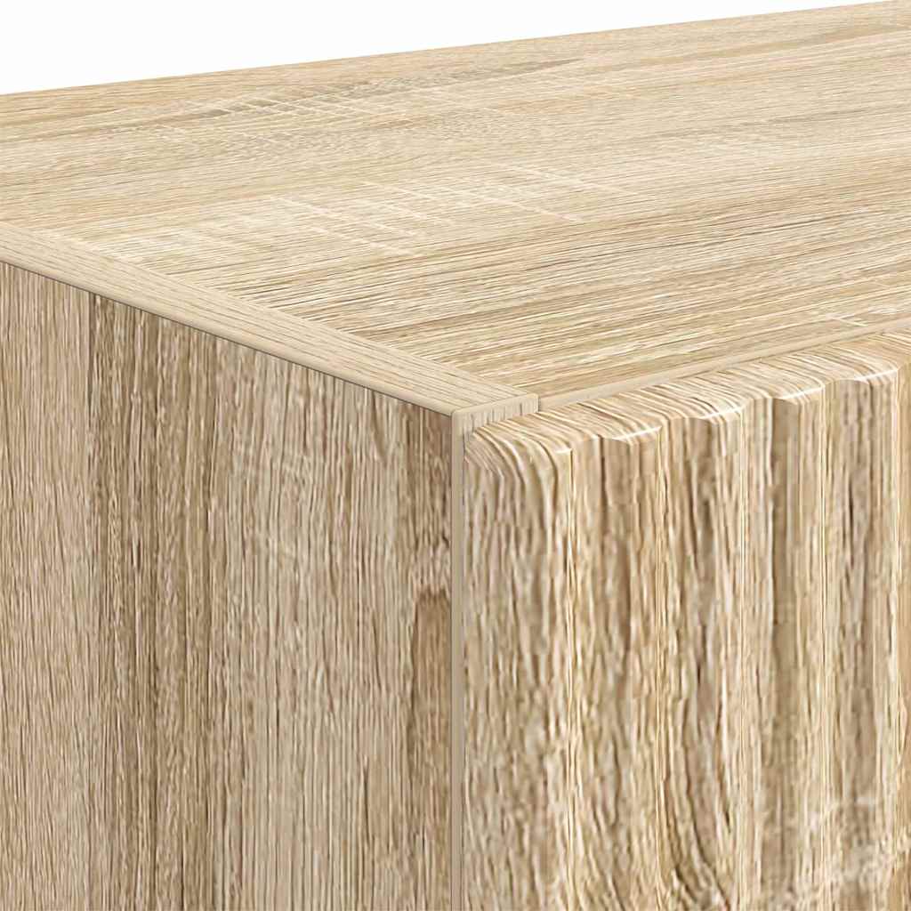 vidaXL TV Wall Cabinet Sonoma Oak 59.5 x 31 x 80 cm Engineered Wood