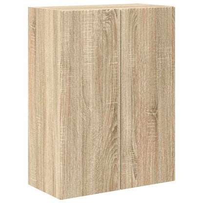 vidaXL TV Wall Cabinet Sonoma Oak 59.5 x 31 x 80 cm Engineered Wood