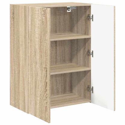 vidaXL TV Wall Cabinet Sonoma Oak 59.5 x 31 x 80 cm Engineered Wood