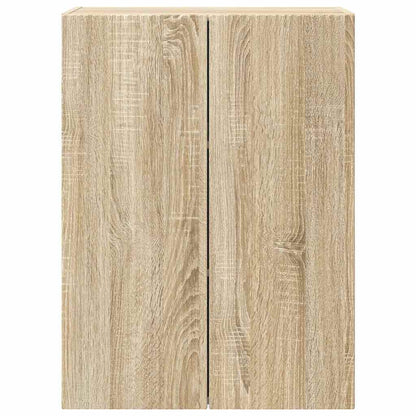 vidaXL TV Wall Cabinet Sonoma Oak 59.5 x 31 x 80 cm Engineered Wood