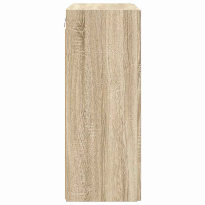 vidaXL TV Wall Cabinet Sonoma Oak 59.5 x 31 x 80 cm Engineered Wood