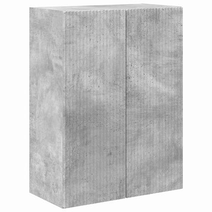 vidaXL TV Wall Cabinet Concrete Grey 59.5 x 31 x 80 cm Engineered Wood