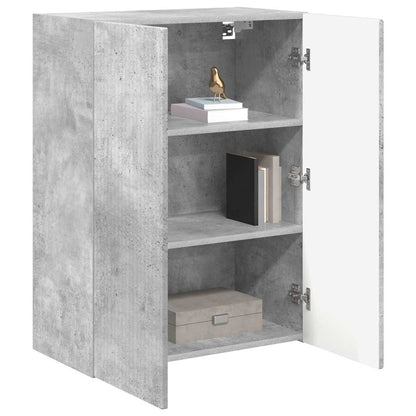 vidaXL TV Wall Cabinet Concrete Grey 59.5 x 31 x 80 cm Engineered Wood