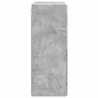 vidaXL TV Wall Cabinet Concrete Grey 59.5 x 31 x 80 cm Engineered Wood