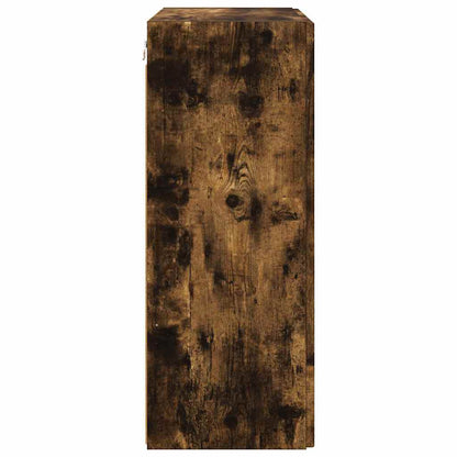 vidaXL TV Wall Cabinet Smoked Oak 59.5 x 31 x 80 cm Engineered Wood