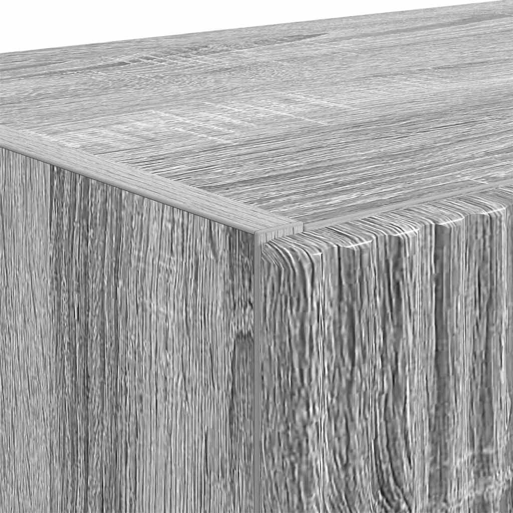vidaXL TV Wall Cabinet Grey Sonoma 59.5 x 31 x 80 cm Engineered Wood