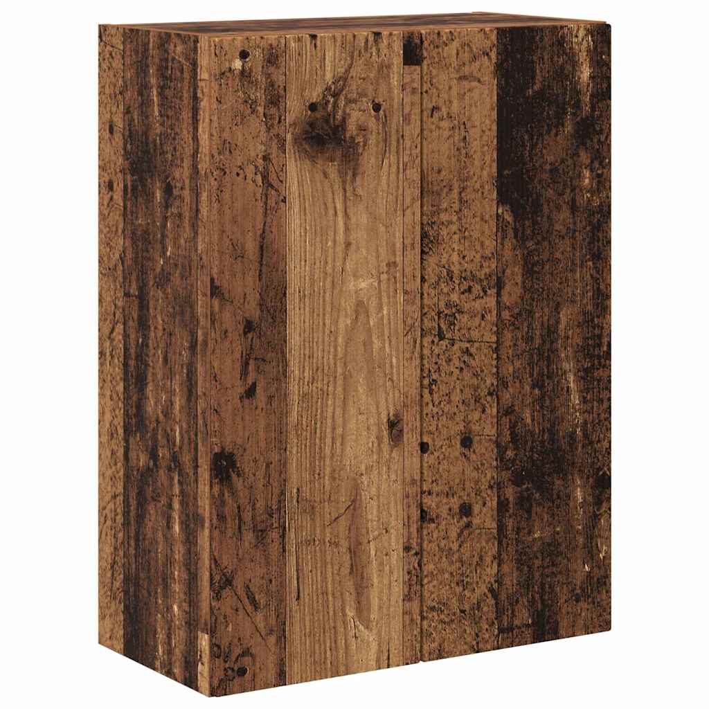 vidaXL TV Wall Cabinet Old Wood 59.5 x 31 x 80 cm Engineered Wood