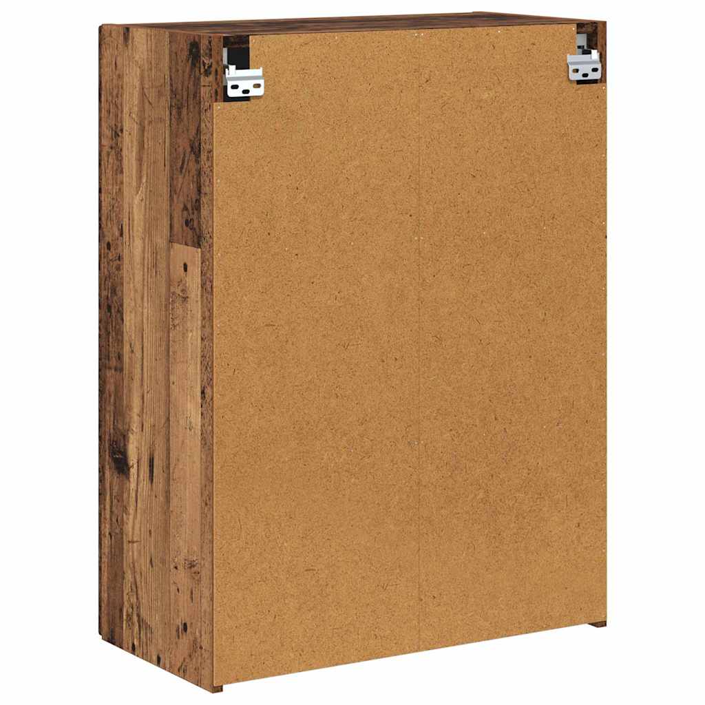 vidaXL TV Wall Cabinet Old Wood 59.5 x 31 x 80 cm Engineered Wood