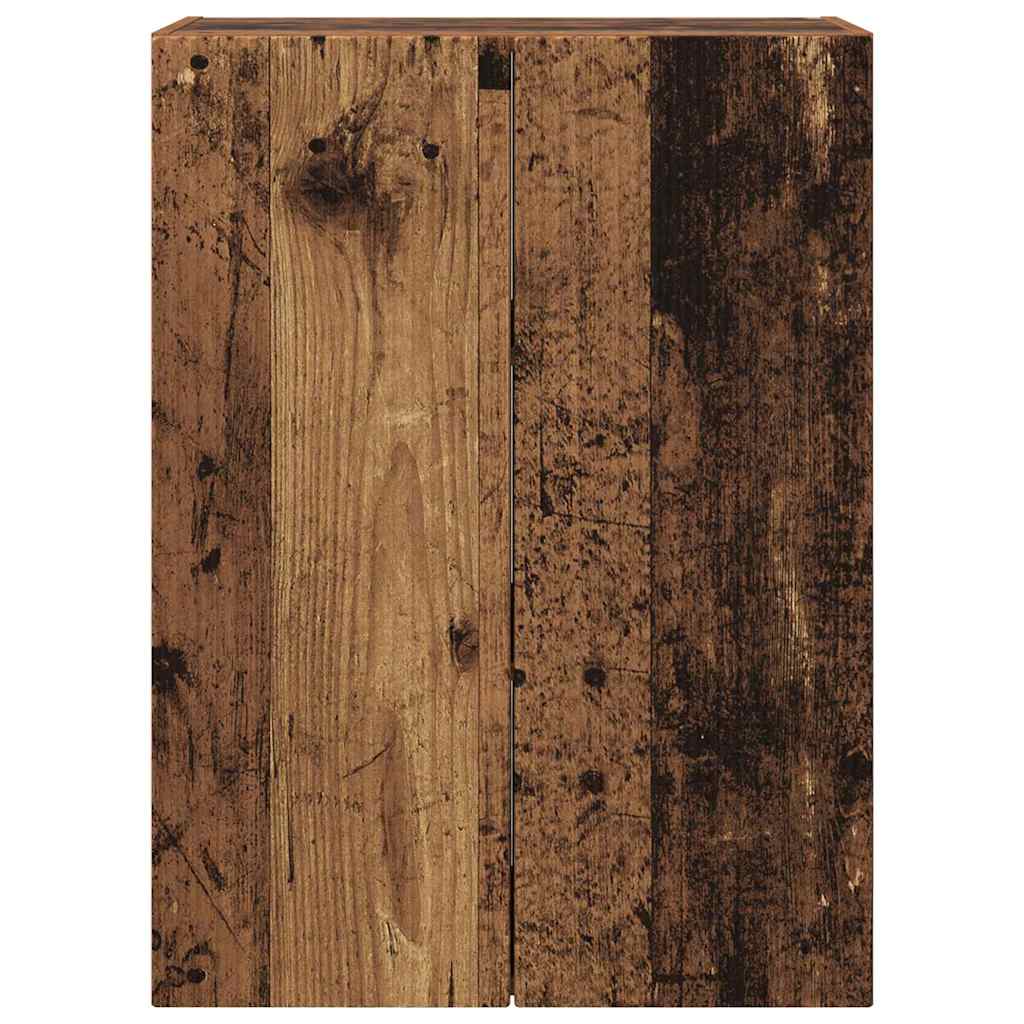 vidaXL TV Wall Cabinet Old Wood 59.5 x 31 x 80 cm Engineered Wood