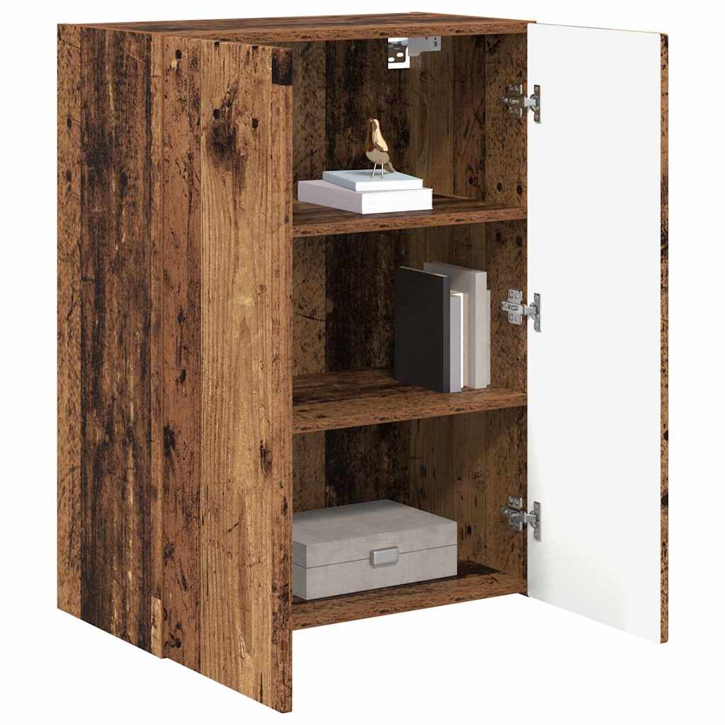 vidaXL TV Wall Cabinet Old Wood 59.5 x 31 x 80 cm Engineered Wood