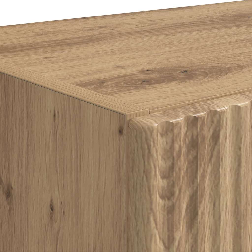 vidaXL TV Wall Cabinet Artisan Oak 59.5 x 31 x 80 cm Engineered Wood