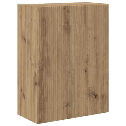 vidaXL TV Wall Cabinet Artisan Oak 59.5 x 31 x 80 cm Engineered Wood
