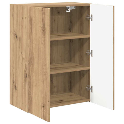 vidaXL TV Wall Cabinet Artisan Oak 59.5 x 31 x 80 cm Engineered Wood