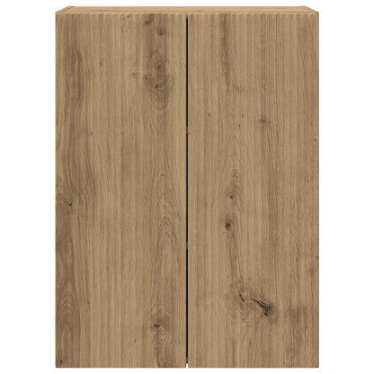 vidaXL TV Wall Cabinet Artisan Oak 59.5 x 31 x 80 cm Engineered Wood