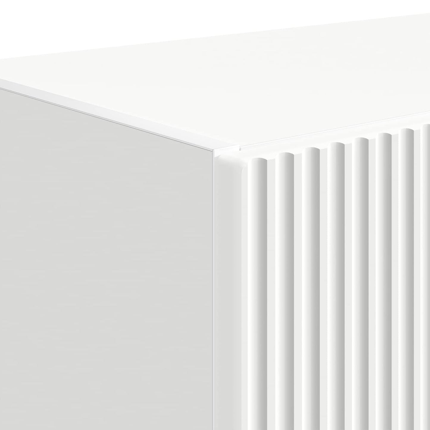 vidaXL TV Wall Cabinet 59.5 x 31 x 100 cm White Engineered Wood