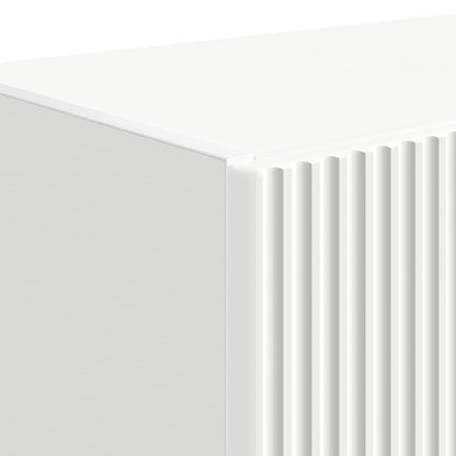vidaXL TV Wall Cabinet 59.5 x 31 x 100 cm White Engineered Wood